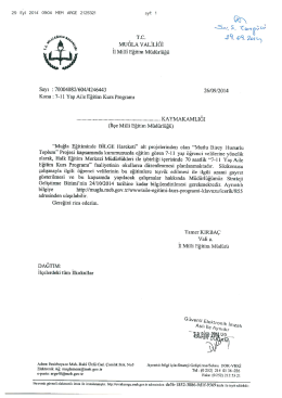 *i 1 *f MUGLA vALıLıGı n Mııı&icirc; Eğitim M&uuml;d&uuml;rl&uuml;ğ&uuml;