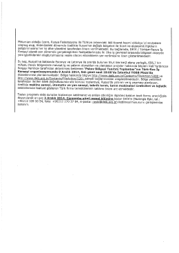 Yazı, Taslak Program ve Katılım Teyit Formu (3 sayfa)