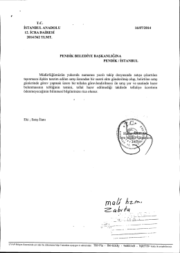 Tc . . İSTANBUL ANADOLU 16/07/2014 12. İCRA DAIREsI 2014/362