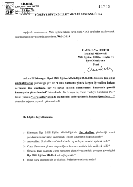 Yazılı Soru &Ouml;nergesinin Metni - T&uuml;rkiye B&uuml;y&uuml;k Millet Meclisi