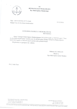 Yeni ARGE G&ouml;revlendirmeleri - reyhanlı il&ccedil;e mill&icirc; eğitim m&uuml;d&uuml;rl&uuml;ğ&uuml;