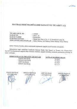 MArRAş DERİ MAM&Uuml;LLERİ SANAYİ VE TİCARET