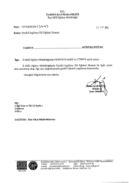 T.c. - tarsus il&ccedil;e mill&icirc; eğitim m&uuml;d&uuml;rl&uuml;ğ&uuml;