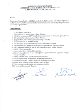 AFETLERDE _sAĞLıK HİZMETLERLŞUBE MUDURLUGU EL TİPİ