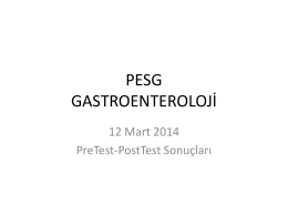PESG Gastroenteroloji Anket