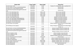 2013-2014 Bahar dönemi SEC kodlu derslerin farklı gün ve saatte