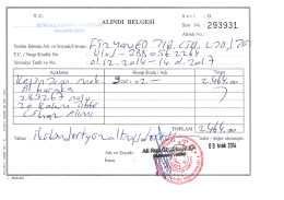 Kesin Teminat Alındı Makbuzu (Fizyomed)