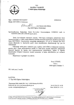 T.c. - Ahmetli İl&ccedil;e Milli Eğitim M&uuml;d&uuml;rl&uuml;ğ&uuml;