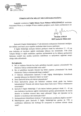 türkiye büyük millet meclisi başkanlığına