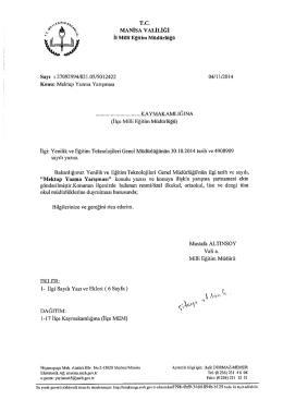 T.C. - Salihli İl&ccedil;e Milli Eğitim M&uuml;d&uuml;rl&uuml;ğ&uuml;
