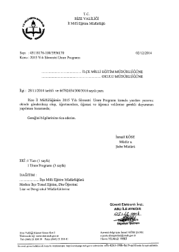 rc. RİZE vALİLiGİ 11 Mini Eğitim Miiiiiiiiiiğii