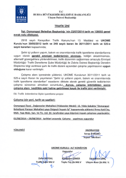 T.c BURSA B&Uuml;Y&Uuml;KŞEHİR BELEDİYE BAŞKANLIĞI