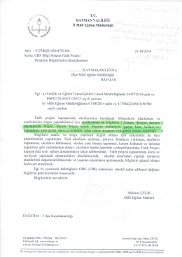 T.C. BATMAN vALİLİĞİ - Beşiri İl&ccedil;e Milli Eğitim M&uuml;d&uuml;rl&uuml;ğ&uuml;