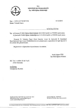 T.c. MENTEŞE KAYMAKAMLIĞI - menteşe il&ccedil;e milli eğitim m&uuml;d&uuml;rl&uuml;ğ&uuml;