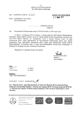 2 7 lıaııs 2014 - erzurum - aşkale il&ccedil;e mill&icirc; eğitim m&uuml;d&uuml;rl&uuml;ğ&uuml;