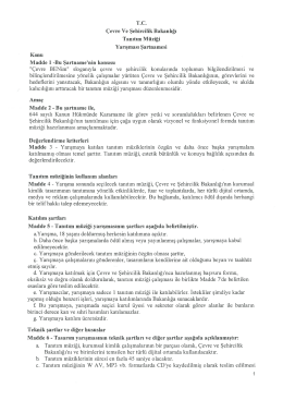 T.C. &Ccedil;evre Ve Şehircilik Bakanlığı Tanıtım M&uuml;ziği Yarışması