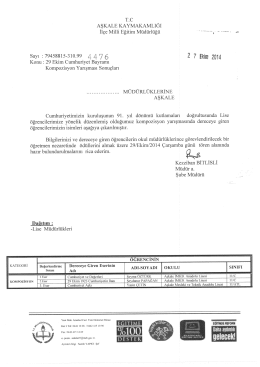 29 ekim liseler arası kompozisyon yarışma sonu&ccedil;ları