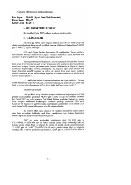 2010/55 (Siyasi Parti Mali Denetimi), K: 2014