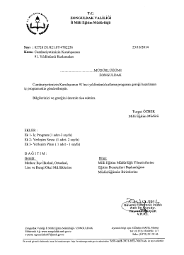 T.C. - Zonguldak İl Milli Eğitim M&uuml;d&uuml;rl&uuml;ğ&uuml;