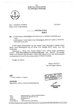 şUHUT KAYMAKAMLIĞI İlçe Miııizğiüm Müdürlüğü