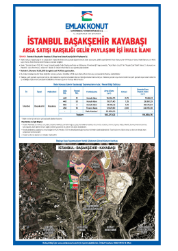 İstanbul Başakşehir Kayabaşı 5. Etap Arsa Satışı