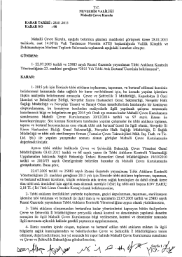 T.c. - &Ccedil;evre ve Şehircilik Bakanlığı