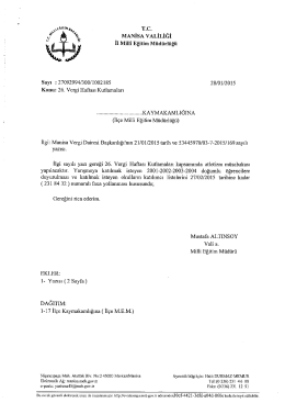 T.c. MANİSA VALİLİĞİ İl Mill&icirc; Eğitim M&uuml;d&uuml;rl&uuml;ğ&uuml;