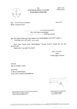 Konuyla ilgili yazı için tıklayınız.