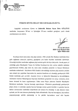 türkiye büyük millet meclisi başkanlığına