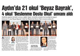 Beyaz Bayrak - Aydın Halk Sağlığı M&uuml;d&uuml;rl&uuml;ğ&uuml;