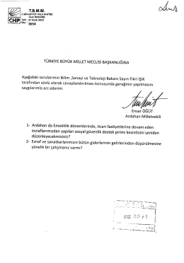 W 3654 - T&uuml;rkiye B&uuml;y&uuml;k Millet Meclisi