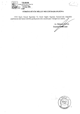 türkiye büyük millet meclisi başkanlığına
