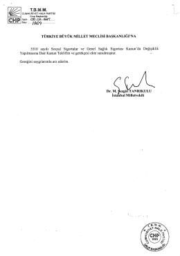 T B M M cuMHuRIYET HALK PARTIsI