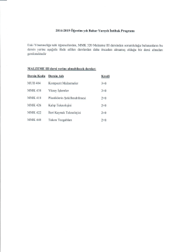 İntibak Programı 2