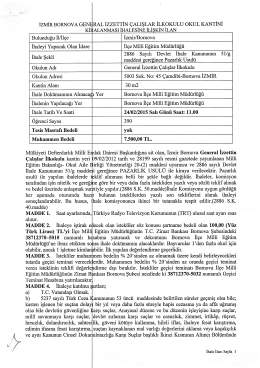 İZMİR BoRNovAGEN&icirc;RAL İZZETTİN