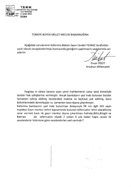 türkiye büyük millet meclisi başkanlığına