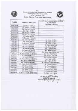 T.C. - Tıp Fak&uuml;ltesi Hastanesi - &Ccedil;anakkale Onsekiz Mart &Uuml;niversitesi
