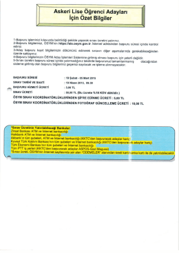 Askeriı Lise &Ouml;ğrenci Adayları