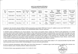 2886 Sayılı Kanunun 45. maddesi gereği A&ccedil;ık Teklif Usul&uuml; ile 04.03