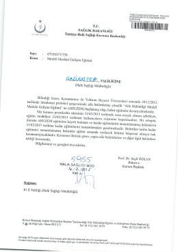 llılılllılllılllıl - Gaziantep Halk Sağlığı M&uuml;d&uuml;rl&uuml;ğ&uuml;