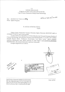 T.C. - Uşak İl Sağlık M&uuml;d&uuml;rl&uuml;ğ&uuml;