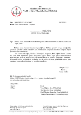 İnsan Hakları Resim Yarışması - Karamanlı İl&ccedil;e Milli Eğitim M&uuml;d&uuml;rl&uuml;ğ&uuml;