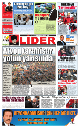 e-gazete - Afyon Lider Gazetesi