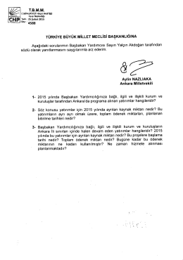 ankara mv aylin nazlıaka`nın başbakan yardımcısı yal&ccedil;ın