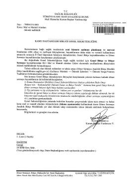 A&ccedil; - T&uuml;rkiye Kamu Hastaneleri Kurumu