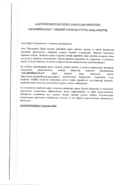 GAZİ &Uuml;NİVERSİTESİ G&Uuml;ZEL sANATLAa ENSTİT&Uuml;S&Uuml;