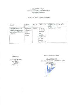 teknik şartname