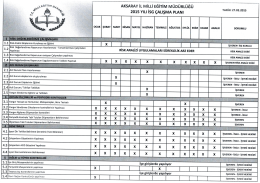 2015 Yılı İş Sağlığı ve G&uuml;venliği Yıllık &Ccedil;alışma Planı