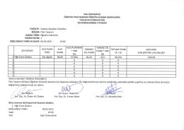 Film Tasarımı B&ouml;l&uuml;m&uuml; &Ouml;ğretim G&ouml;revlisi &Ouml;n