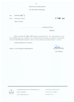 YGS Sınavı &Ouml;ncesi &Ouml;ğrenci İzinleri - erzurum